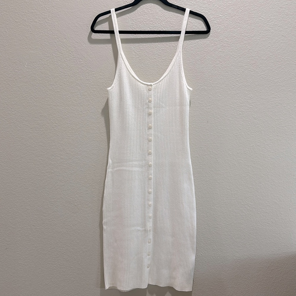 Abercrombie and Fitch Button Down Sweater Midi Dress